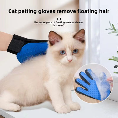 Cat Grooming Glove Pet Cat Comb Bathing Brush for Cats Hair Removal Massage Brush Soft Bristles Pet Grooming Cleaning Supplies