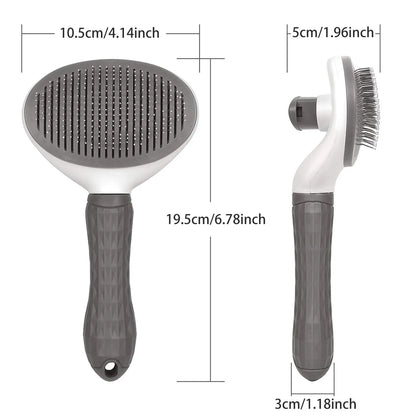 Dog Brush Cat Comb Pet Self Cleaning Hair Remover Brush for Dogs Cats Puppy Kitten Grooming Tools Dog Dematting Comb
